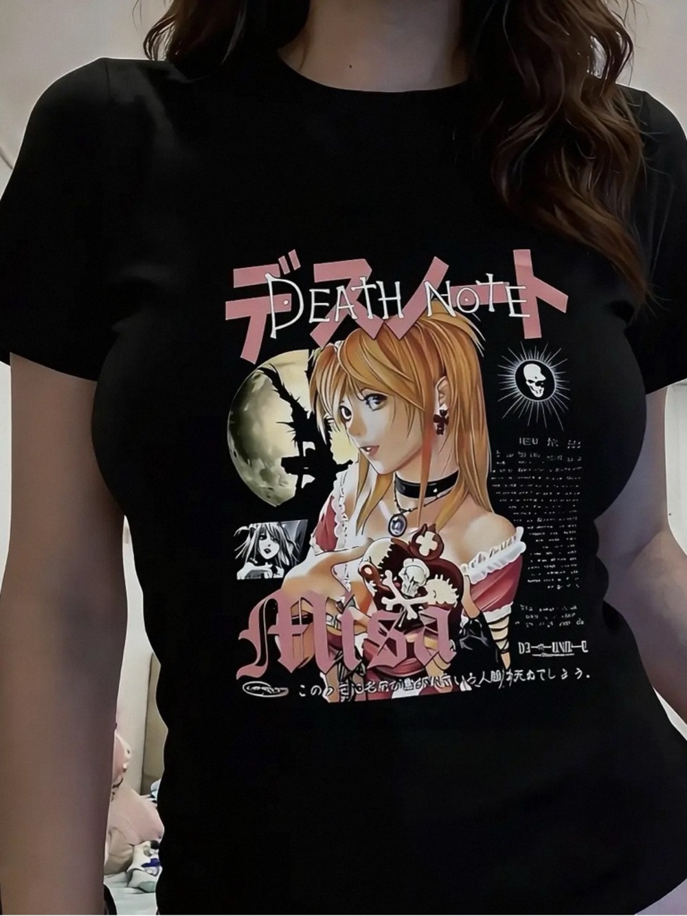 Death Note Misa Graphic Tee - Black